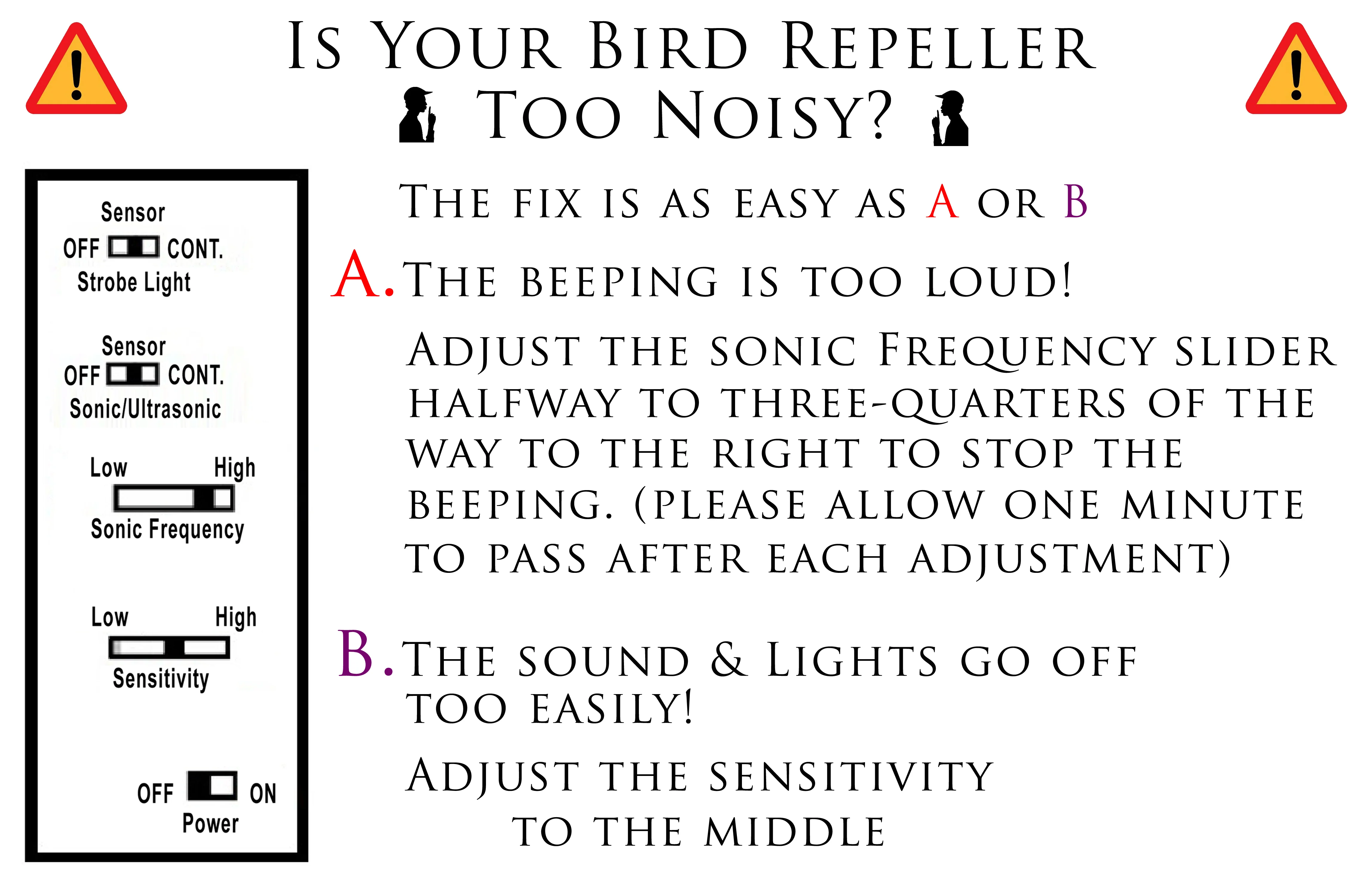 Cleanrth TSBR610 noisy bird repeller
